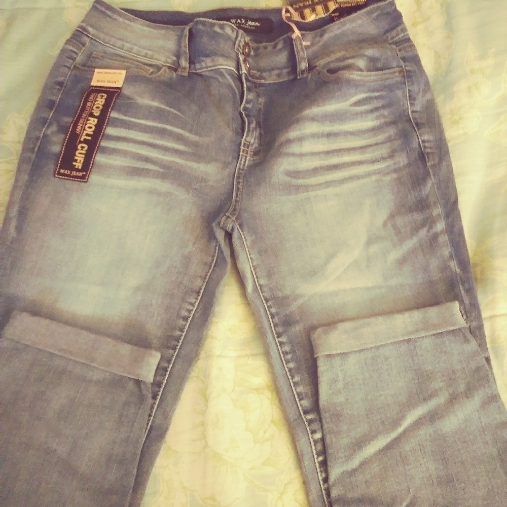 Wax jeans roll cuff size 13